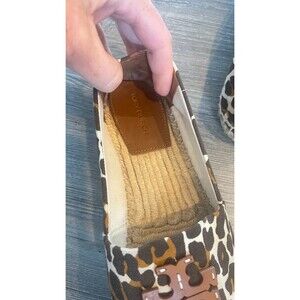 Tory Burch Everly Leopard Medallion Espadrilles Size 7.5